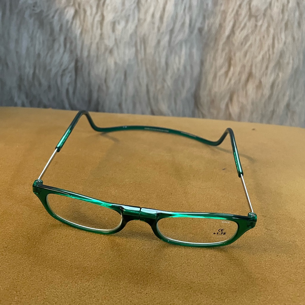 Clic Magnetic Reading Glasses Green +1.75